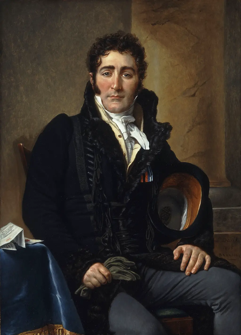 Portrait of the Comte de Turenne in Detail Jacques Louis David